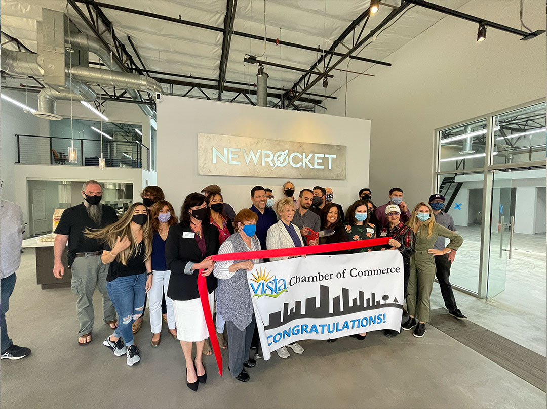 Office ribbon cutting ceremony
